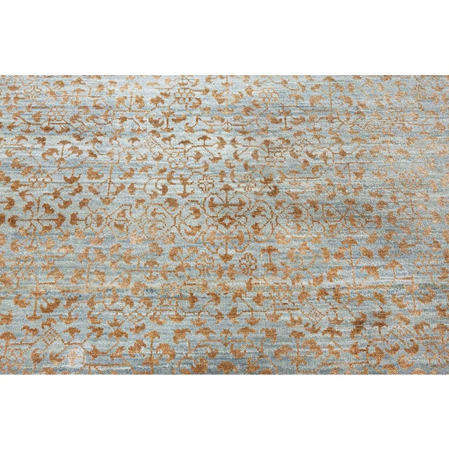 Modern Traditional-Inspired Hand-Knotted Silk & Wool Runner by Doris Leslie Blau For Sale - Image 10 of 11