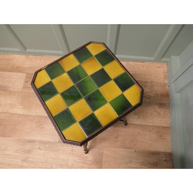 Arts & Crafts Tiled Top Table from Shapland & Petter, 1880 For Sale - Image 6 of 7
