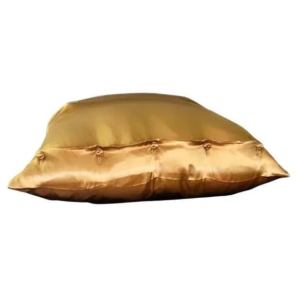 Silk Charmeuse Euro pillow sham, mango silk, envelope. Gorgeous, lush silk. Silk knot buttons. Will be shipped without...