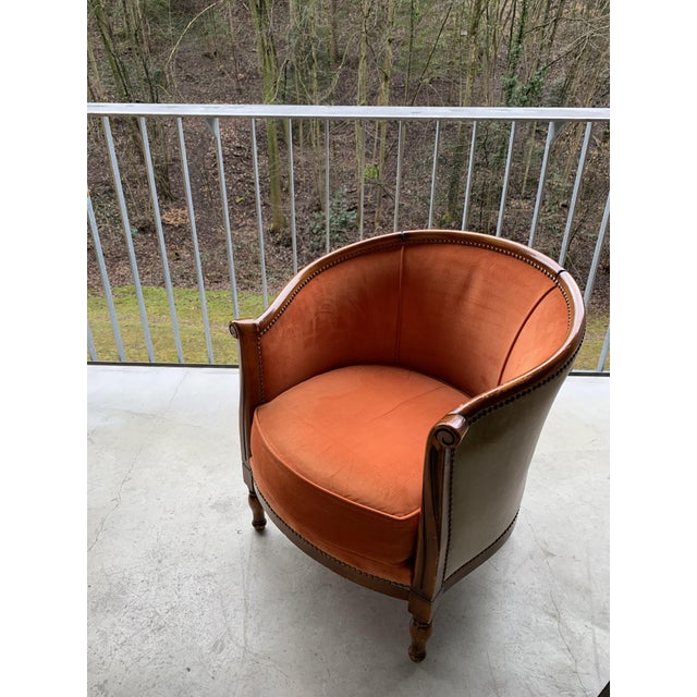 Art Deco Armchair in the style of Paul Iribe, 1940s For Sale - Image 11 of 13