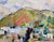 Impressionist Helen Katharine Forbes-Village by the Bay Area-1920s Impressionist Oil Painting For Sale - Image 3 of 9