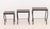 Wood Set of Three Contemporary Mahogany Inlay Nesting Tables For Sale - Image 7 of 11