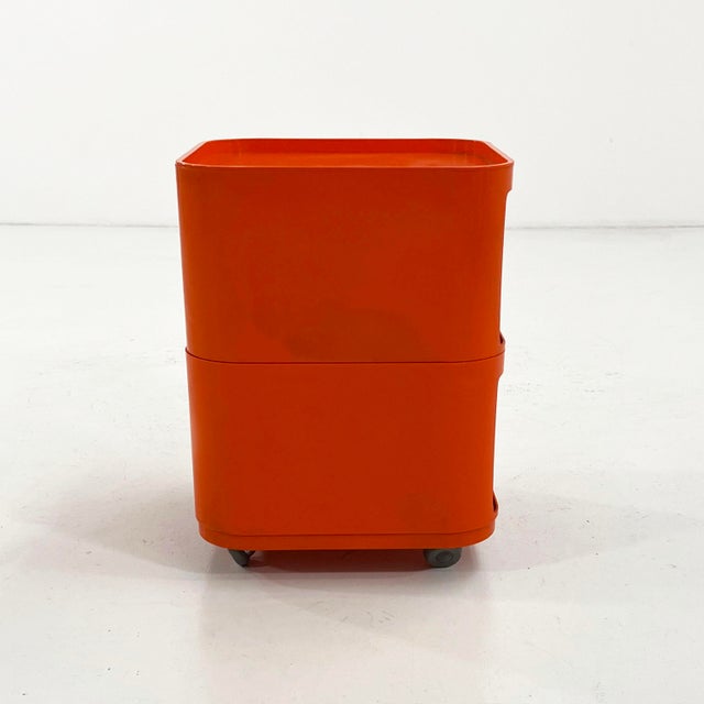 Kartell Orange Square Componibili Storage Unit by Anna Castelli for Kartell, 1970s For Sale - Image 4 of 9