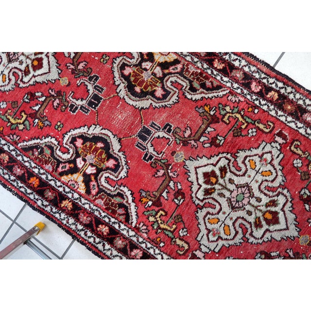1920s, Handmade Antique Persian Malayer Runner Rug 2.5' X 12.5' For Sale - Image 10 of 14