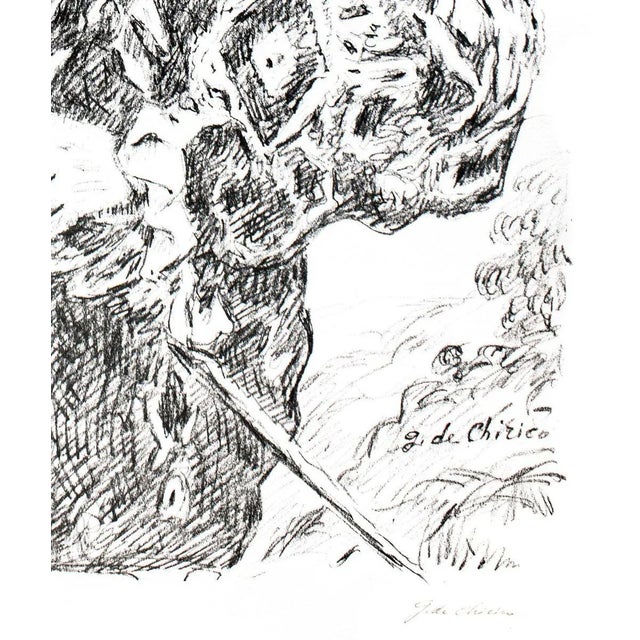 Self Portrait - Original Lithograph by Giorgio De Chirico - 1954 1954 For Sale - Image 3 of 5