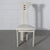 1980s Pierre Cardin Italian Postmodern Dining Chairs in White Lacquer with Leather Seats - Set of 8 For Sale - Image 4 of 10