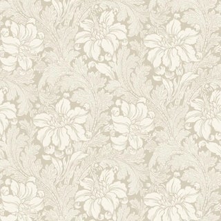 Borastapeter Acanthus Garden Wallpaper in Stone For Sale