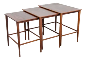 Danish Rosewood Nesting Tables, 1960s, Set of 3