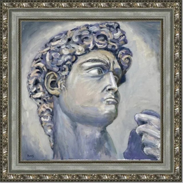 Modern Portraiture - David Portrait Oil on Canvas For Sale - Image 9 of 10
