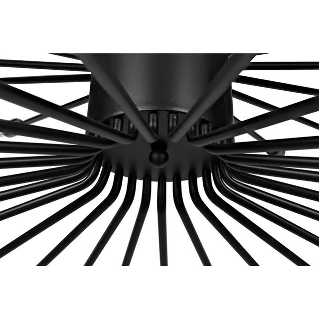 2020s Lampberto Chandelier, Black Iron For Sale - Image 5 of 6