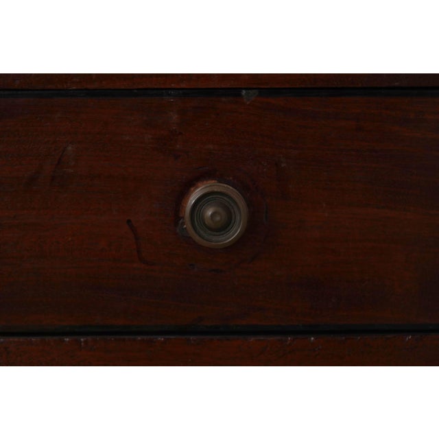 Antique 19th Century 2 Drawer Mahogany Sheraton Server Desk For Sale - Image 14 of 18