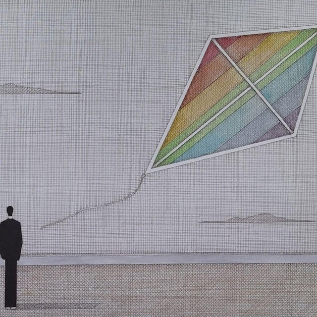 Early 21st Century Joanna Wiszniewska Domańska, Landscape with a Kite, 2020, Etching & Paper For Sale - Image 5 of 6