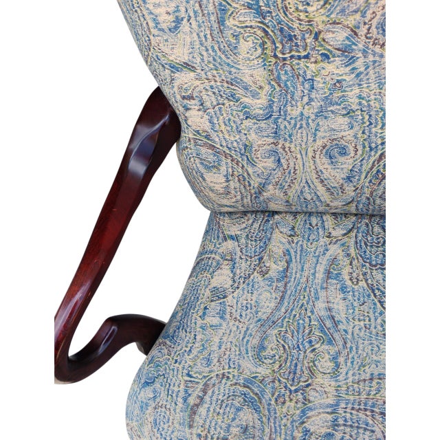 1960s Queen Anne style Armchairs by Ethan Allen For Sale In Raleigh - Image 6 of 12