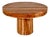 Natural Redwood Round Pedestal Dining Table, Circa 1970's For Sale