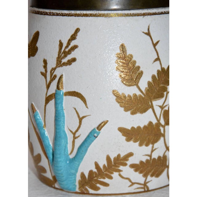 19th Century Biscuit Jar With Crow Claws For Sale - Image 10 of 11