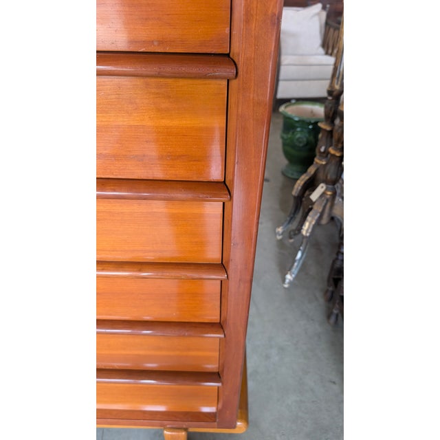 1950s Cherry Mid Century Dresser For Sale - Image 9 of 17