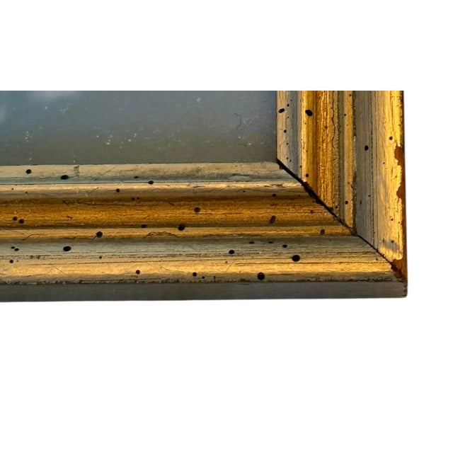 Gold Framed Antique German Handcolored Lithograph Print “The Elk Hunt” Reproduction For Sale In Washington DC - Image 6 of 12