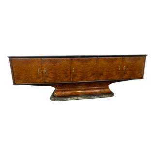 Art Deco Sideboard with Goblet Stand and Marble Base by Osvaldo Borsani, 1950s For Sale