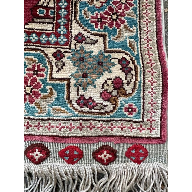 Vintage Turkish Silk Istanbul Rug, 2000s For Sale - Image 15 of 18