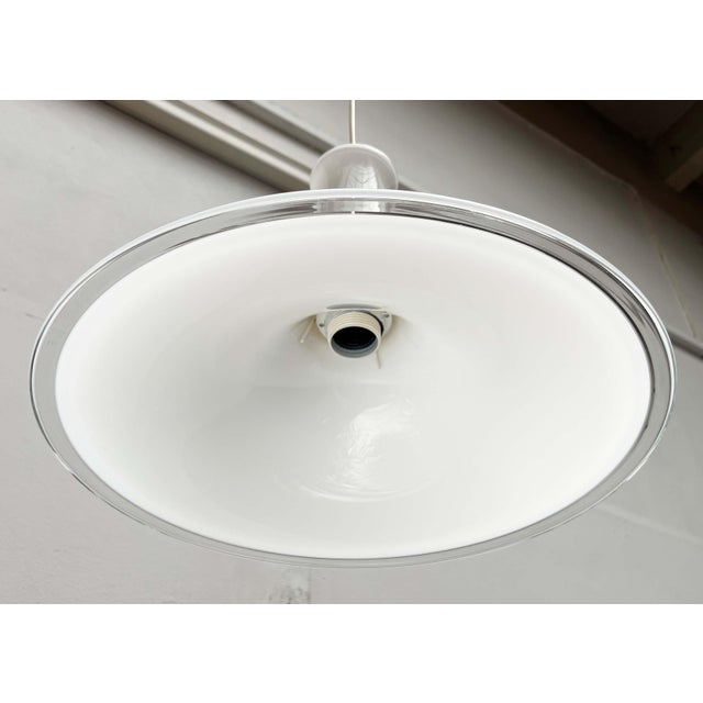 1970s Vintage Danish Etude Glass Pendant Lamp by Michael Bang for Royal Copenhagen, Holmegaard, 1970s For Sale - Image 5 of 18
