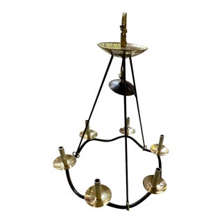 Visual Comfort Choros Aged Iron Chandelier by Barry Goralnick For Sale