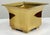 Vintage Postmodern Square Brass Cachepot Planter For Sale In Kansas City - Image 6 of 11