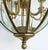 Late 20th Century Brass and Beveled Glass Lantern Pendant Light Fixture, 5 Chandelier Bulbs For Sale - Image 4 of 9