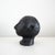 Mid-Century Modern Modernist Studio Pottery Black Ceramic Sculpture of a Human Head, 1980s For Sale - Image 3 of 8