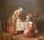 French 19th Century French Oil on Board After Chardin in Original Giltwood Frame For Sale - Image 3 of 5