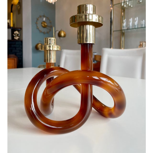 Metal Vintage Candleholder by Elaine Bescheide for Dorothy Thorpe, 1970s For Sale - Image 7 of 8