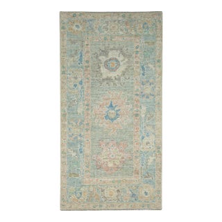 Turkish Oushak Rug 2'6" x 4'9" #17227 For Sale