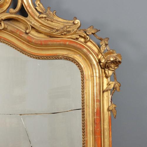 Carved and Gilded Mirrors, Set of 2 For Sale - Image 9 of 16
