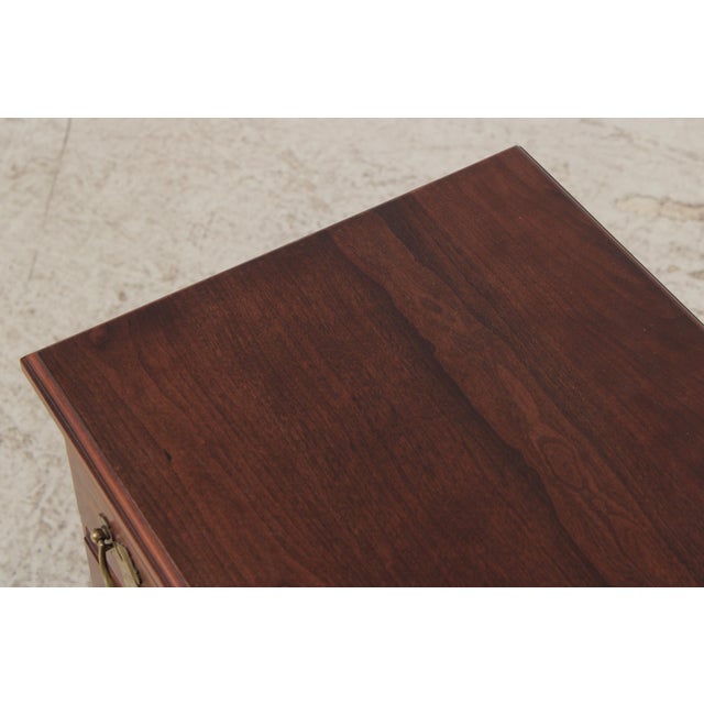 Henkel Harris Cherry 4 Drawer Chairside Chest For Sale - Image 10 of 13