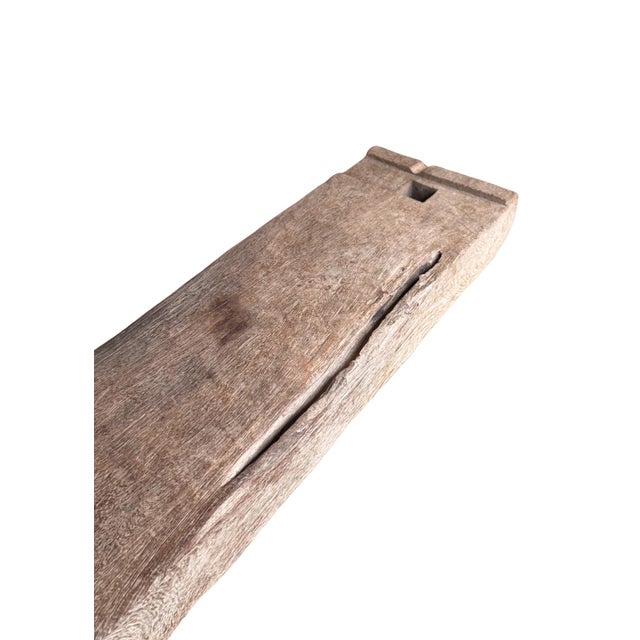 1900 - 1909 Teak Wood Java Rice Mortar Table C. 1900 For Sale - Image 5 of 10