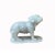 Stone Chinese White Jade Color Stone Puppy Dog Display Figure For Sale - Image 7 of 7