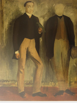 Edgar Degas, Deux hommes en pied, Lithograph