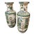 19th Century Chinese Famille Verte Figural Vases With Kangxi Style Mark - A Pair For Sale