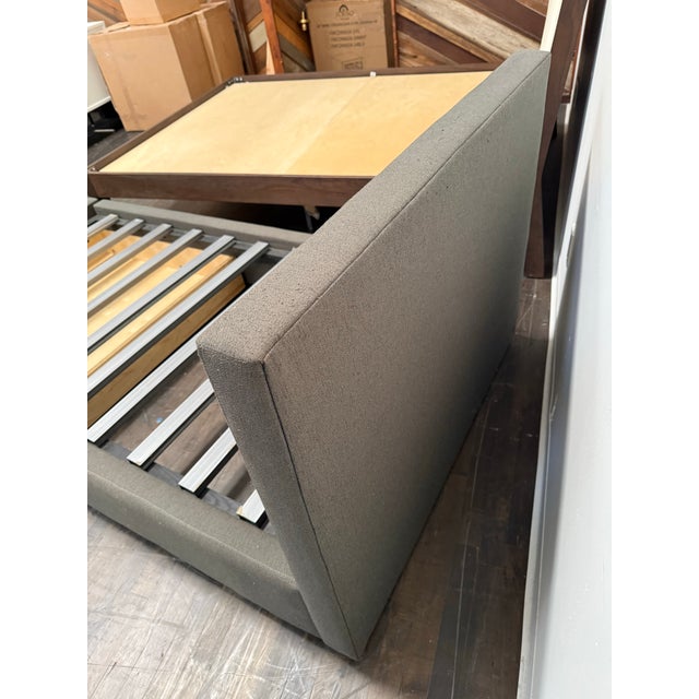 Contemporary Twin Size Room & Board Wyatt Bed Frame For Sale - Image 3 of 12