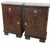 Art Deco Bedside Tables with Marble Tops, 1930s, Set of 2 For Sale