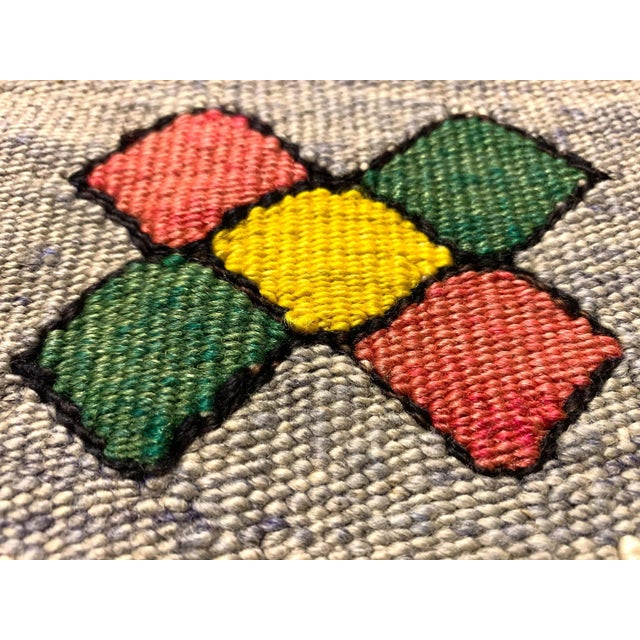 Vintage Turkish Traditional Wool Kilim Rug For Sale - Image 4 of 11