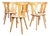 Blonde Dining Chairs, Alsace, 1950s, Set of 6 For Sale