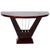 Art Deco Demi-Lune Console in High-Gloss Lacquered and Stained Ash, 1930s, in Restored conditions. Designed 1920 to 1949