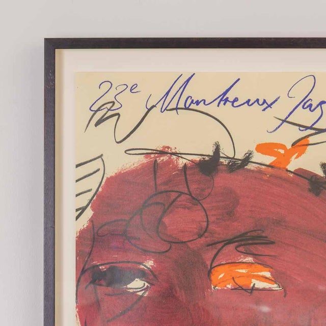 1980s 1989 Luciano Castelli Montreux Jazz Festival Poster For Sale - Image 5 of 10