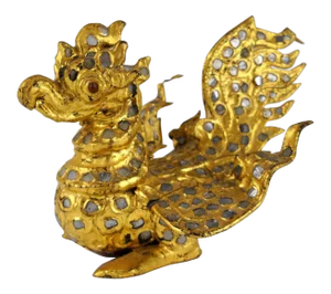 Burmese Mirrored Gilt Hintha Bird Figure