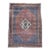 Vintage Bidjar Oversize Rug, Handwoven Geometric Pattern, Blue & Red, 10’ X 15’ For Sale