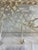 Vintage White Wrought Iron Wall Shelf With Hooks, Ornate Lattice and Floral Detail For Sale - Image 10 of 14
