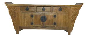 19th Century Ming Dynasty Style Huanghuali Altar Cabinet or Sideboard