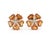 Christina Addison 18kt yellow gold sand dollar earrings with citrine (approximately 20 cts) and diamonds weighing 0.30...