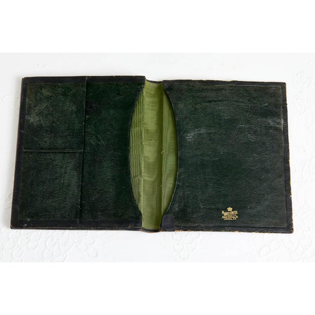 Late 19th Century Rare 19th C. Mappin & Webb Sterling Silver Cherub Leather Folio For Sale - Image 5 of 9