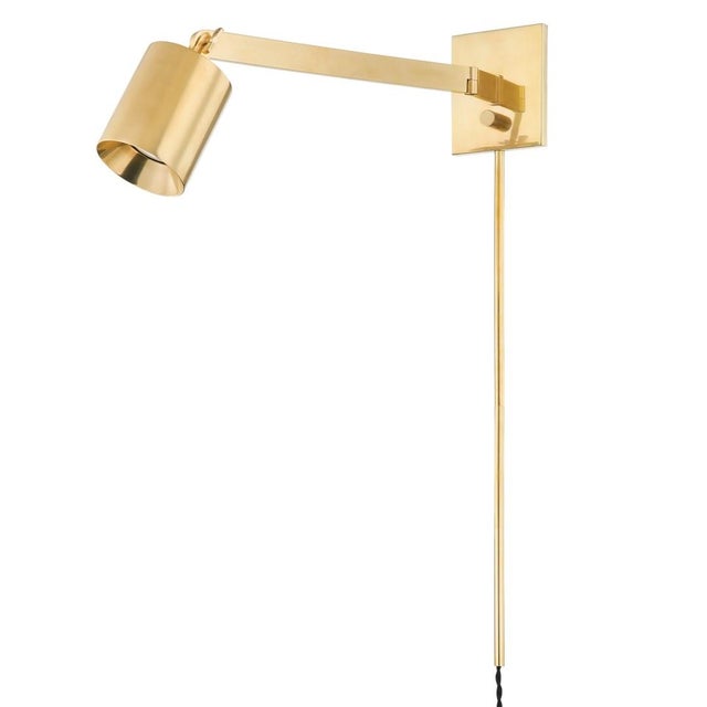 A smooth, cylindrical shade paired with a square backplate or base are the hallmarks of Highgrove's clean, modern look....